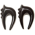 Carved Water Buffalo Horn Hanging Earrings – Ear Gauges