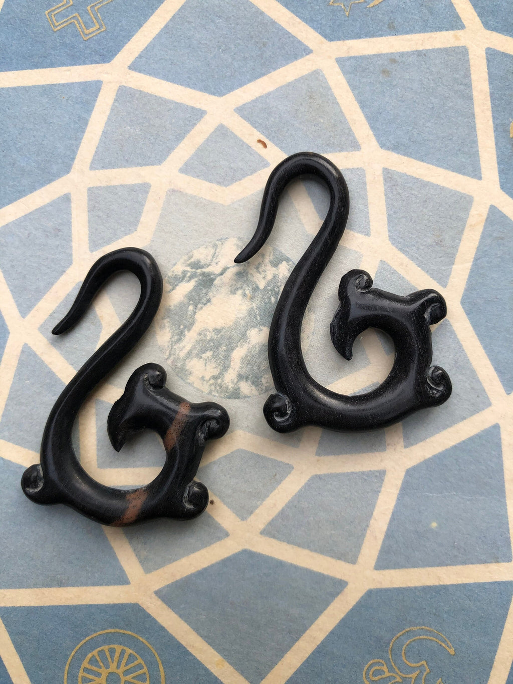 Ebony Wood Hoop Earrings – Limited Edition Ear Gauges