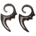 Carved Water Buffalo Horn Hanging Earrings – Ear Gauges