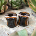 OOAK Tiger Iron Stone Tunnels – 7/16" (11mm)