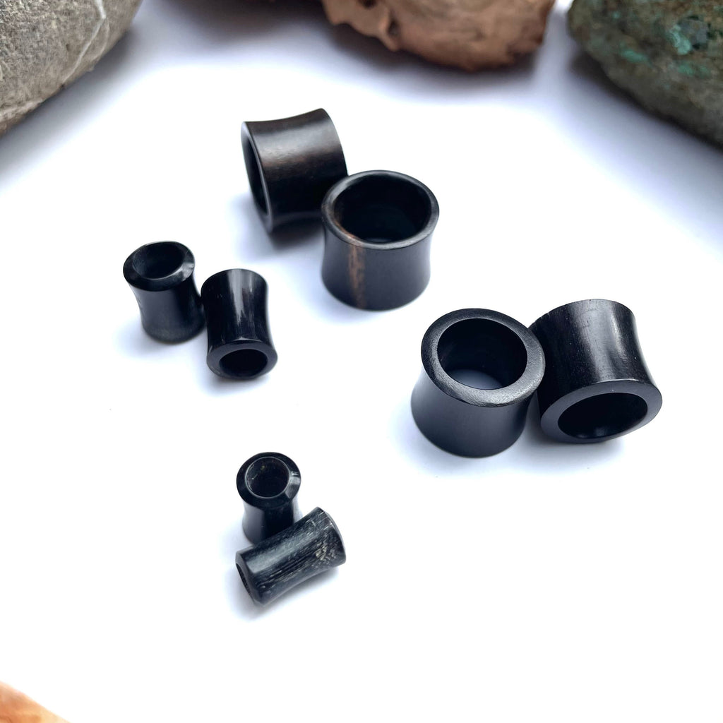Ebony Wood Ear Tunnels – Black Organic Gauges