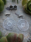 Laser-Cut Magnetic Clasp Gauged Earrings