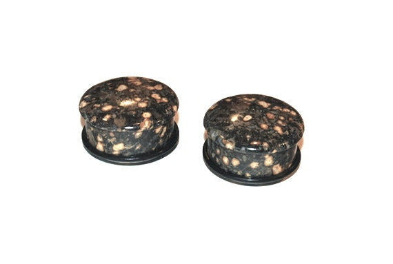 Leopardskin Jasper Plugs – Single Flared Ear Gauges