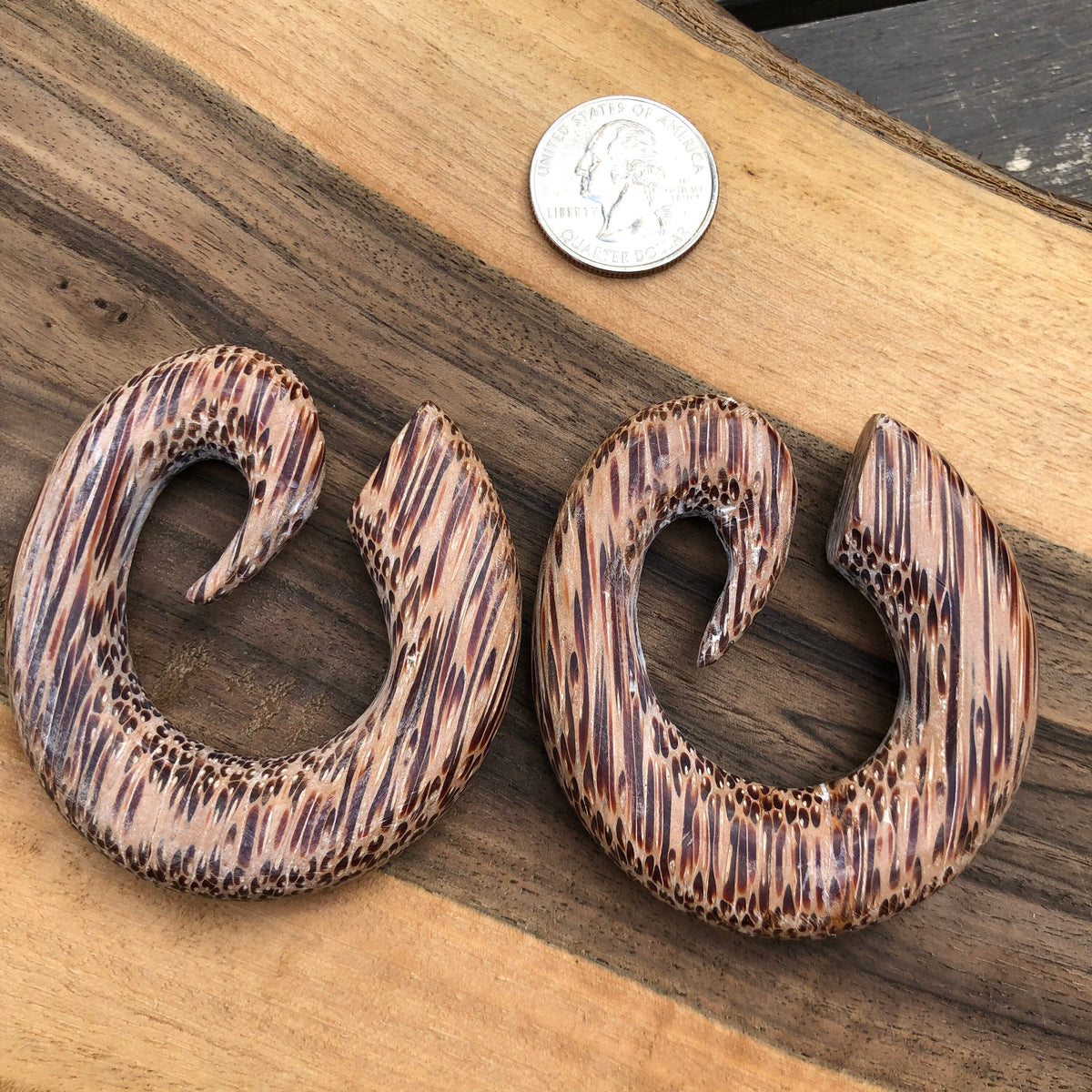 Coconut Wood Hoop Earrings – Limited Edition Gauges