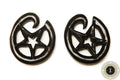 Ebony Wood Star Hoop Ear Gauges – Limited Edition
