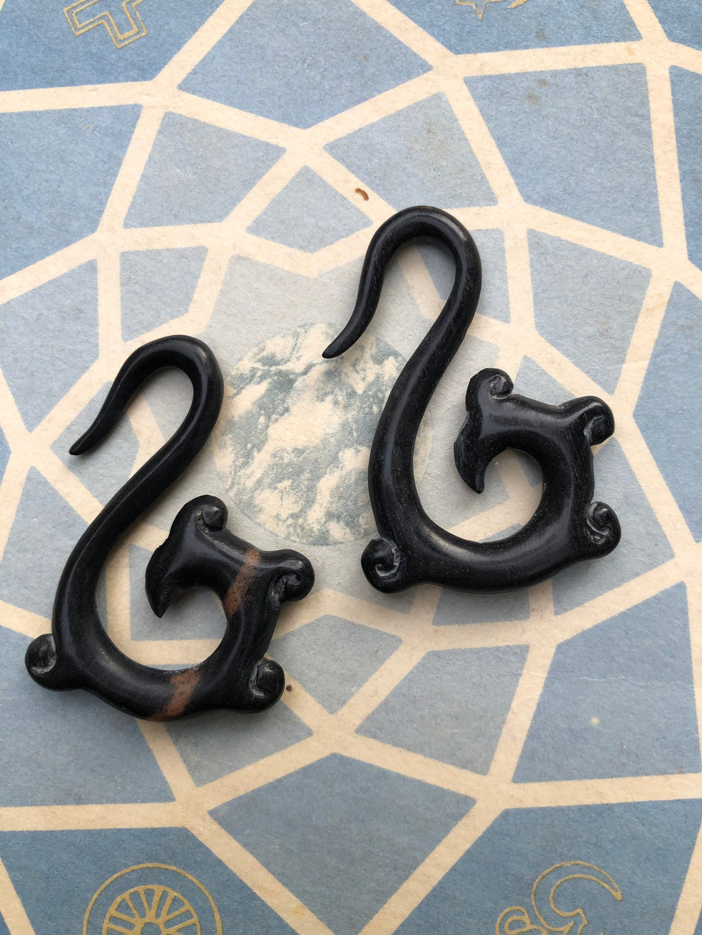 Ebony Wood Hoop Earrings – Limited Edition Ear Gauges