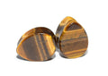 Brown Tiger’s Eye Teardrop Plugs – Double Flared