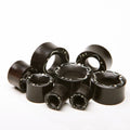 Ebony Wood Crocodile-Wood Inlay Eyelets